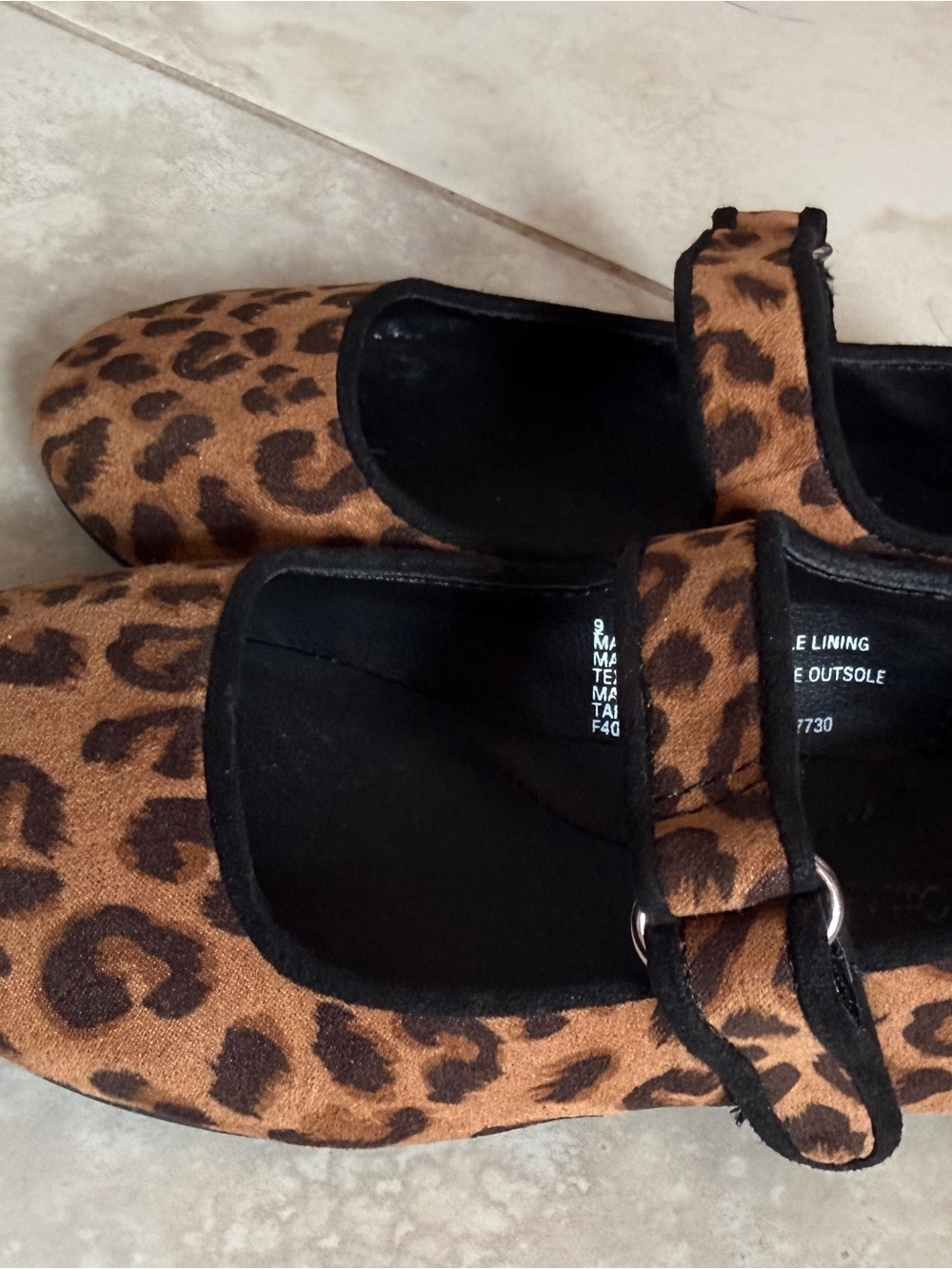 Cat&Jack Leopard Print Mary Jane Flats -